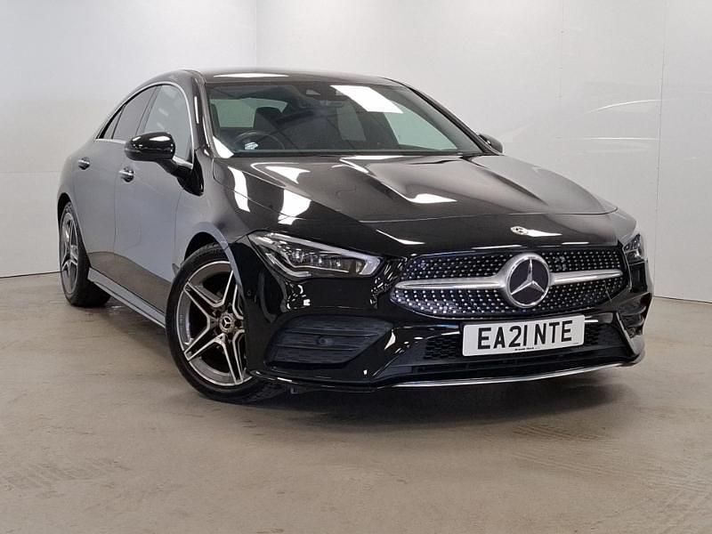 Black Used 2021 Mercedes CLA180 AMG Line Premium Plus Sedan | £26,998 (Fair price) - Image 1/4