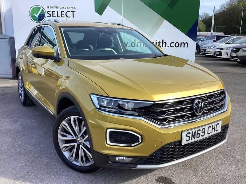 Tumeric yellow Used 2019 VW T-Roc SEL SUV | £16,700 (Fair price) - Image 1/4