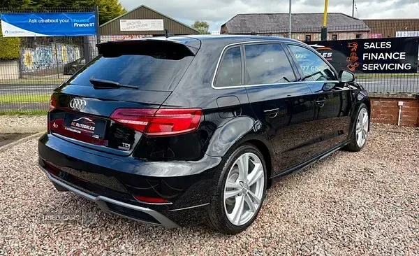 Used Audi A3 S-Line 150 HP (110 kW) 2016 Black Hatchback