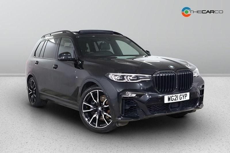 Black Used 2021 BMW X7 M Sport SUV | £51,475 (Good price) - Image 1/1