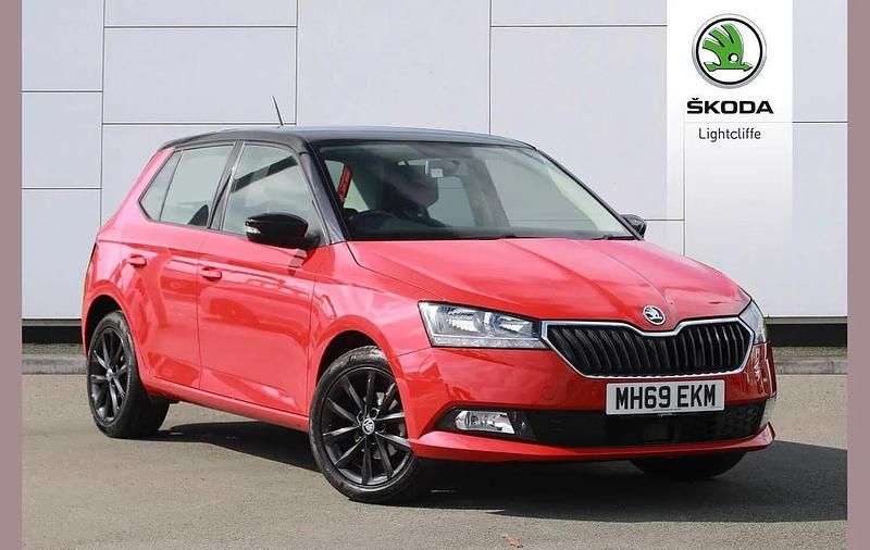 Used Skoda Fabia Colour Edition 94 HP (69 kW) 2019 Corrida red black magic pearl effect Hatchback