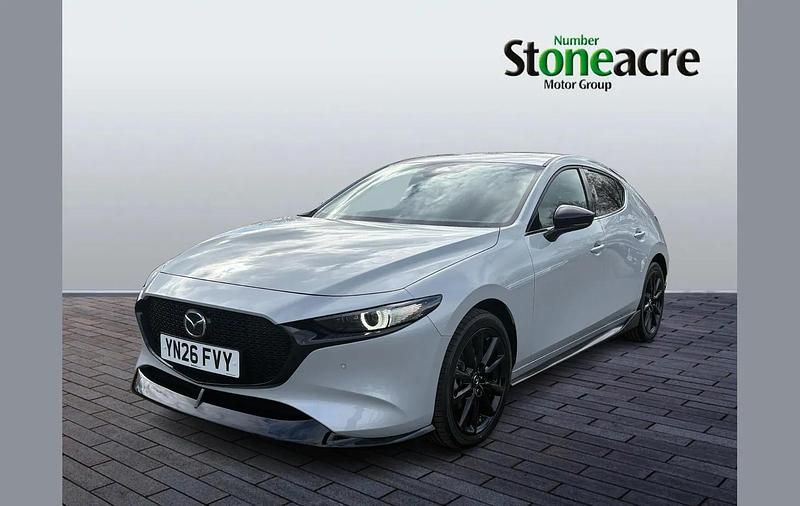 Ny Mazda 3 Exclusive-Line 183 HK (134 kW) 2026 Vit Halvkombi