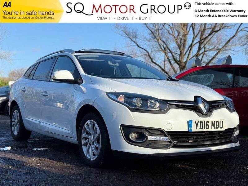 White Used 2016 Renault Mégane GrandTour Dynamique Estate | £4,390 (Good price) - Image 1/4