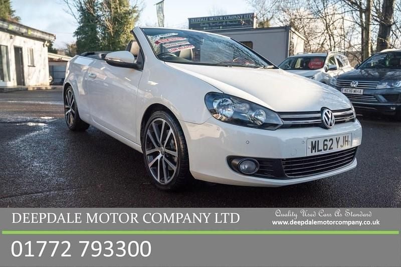 White Used 2013 VW Golf Cabriolet GT Cabriolet | £9,290 (Fair price) - Image 1/4