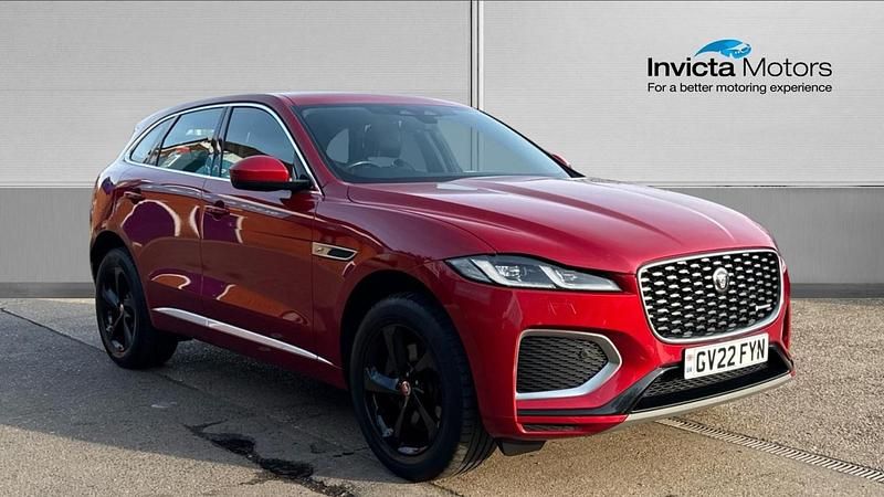 Begagnad Jaguar F-Pace R-Dynamic 204 HK (150 kW) 2022 Röd SUV