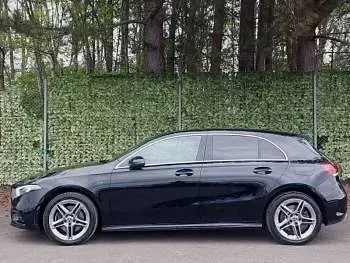 Used Mercedes A250 AMG line 218 HP (160 kW) 2021 Black Hatchback