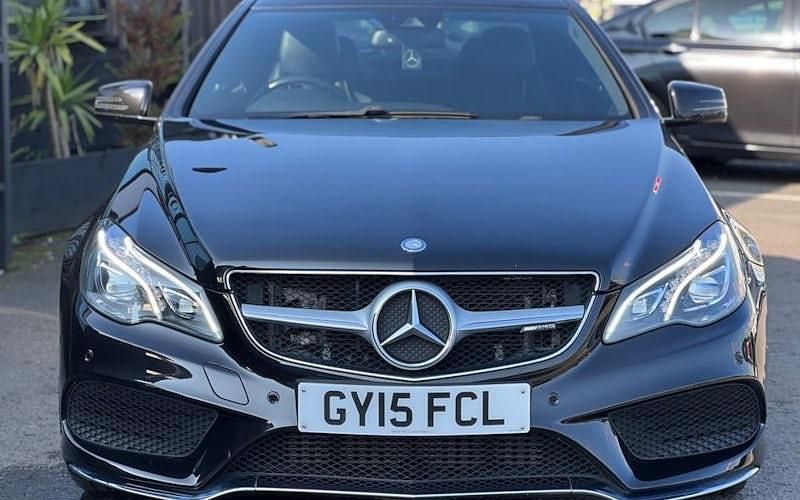 Used Mercedes E220 AMG line 177 HP (130 kW) 2015 Black Coupe