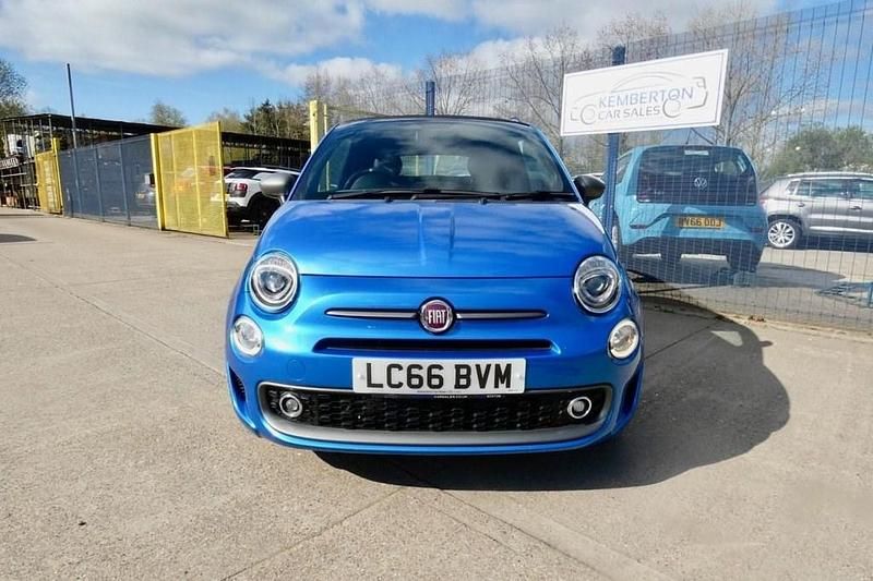 Used Fiat 500C S 85 HP (62 kW) 2016 Blue Cabriolet