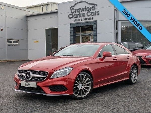 Red Used 2017 Mercedes CLS350 AMG line Coupe | £14,995 (Fair price) - Image 1/4
