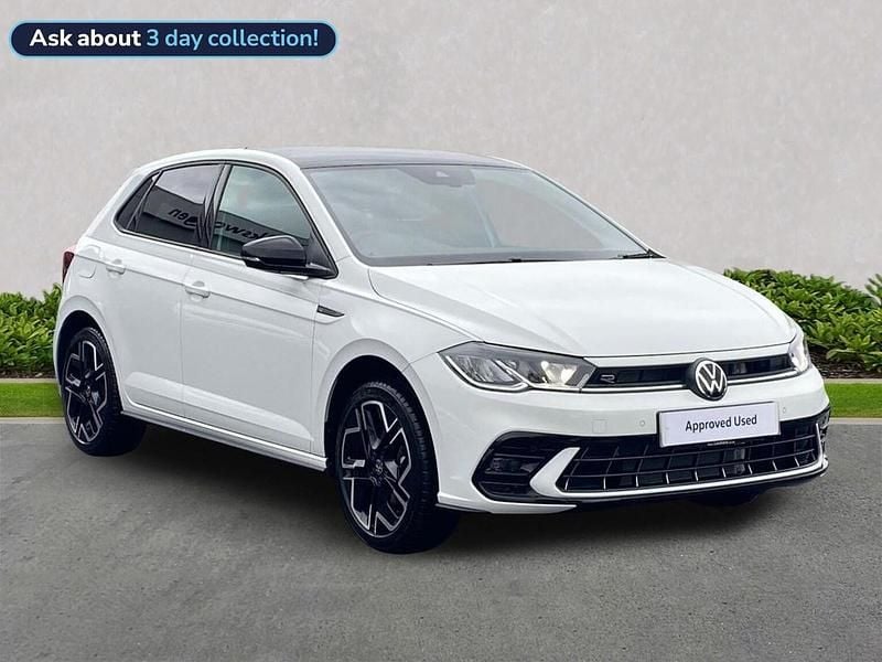 White New 2025 VW Polo R-line Hatchback | £23,160 (Fair price) - Image 1/4