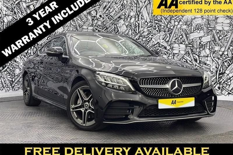 Black Used 2020 Mercedes C220 AMG line Coupe | £16,095 (Good price) - Image 1/1