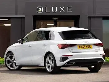 Used Audi A3 S-Line 116 HP (85 kW) 2021 White Sedan