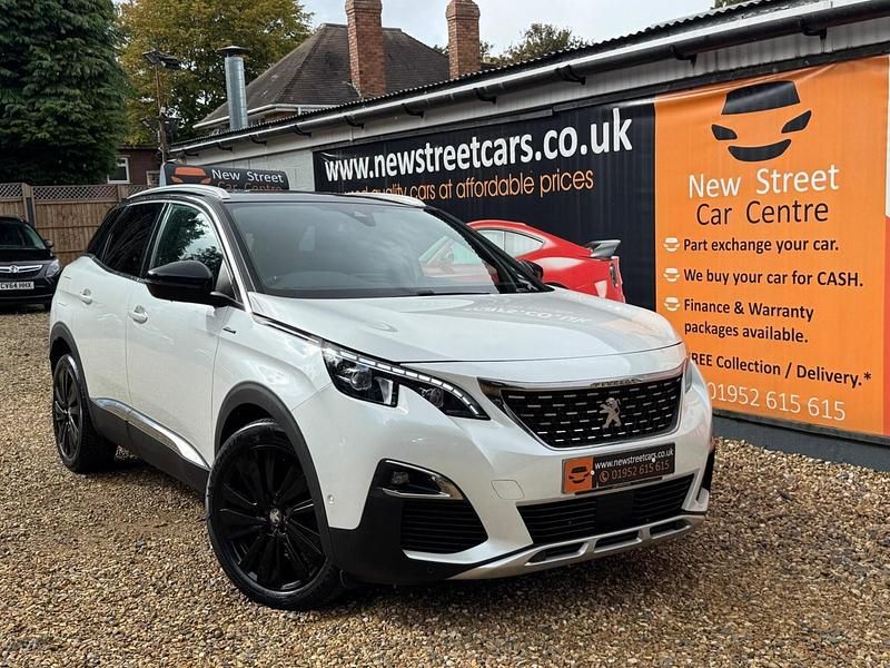 White Used 2019 Peugeot 3008 GT-line Hatchback | £10,984 (Fair price) - Image 1/3