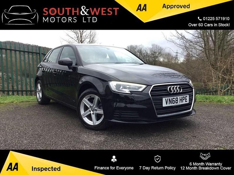 Black Used 2018 Audi A3 Sportback Design Hatchback | £8,755 (Fair price) - Image 1/3