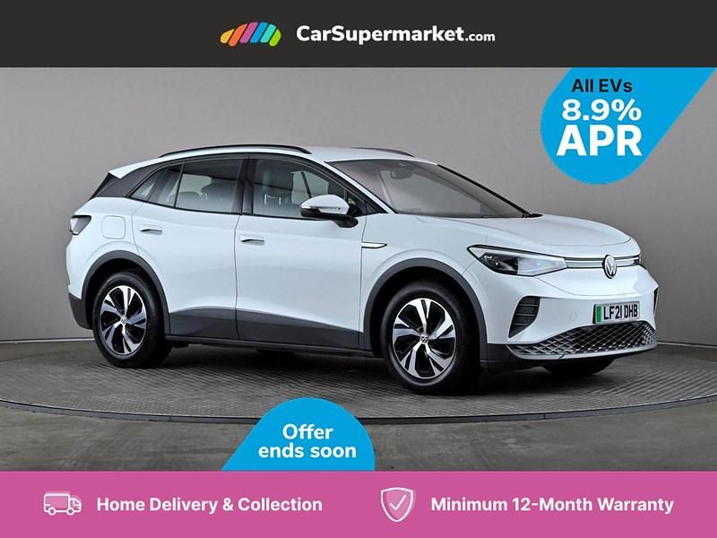 White Used 2021 VW ID.4 Pure SUV | £16,697 (Fair price) - Image 1/3