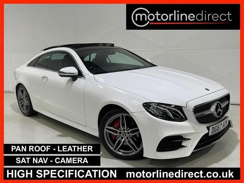 Used Mercedes E220 AMG line 194 HP (142 kW) 2017 White Coupe