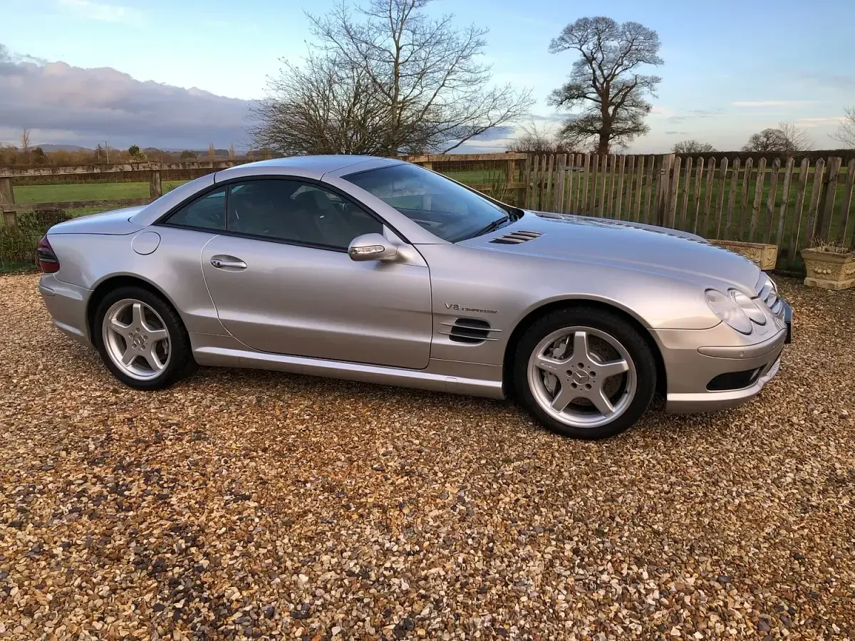 Used Mercedes SL55 AMG AMG 2002 Silver Cabriolet