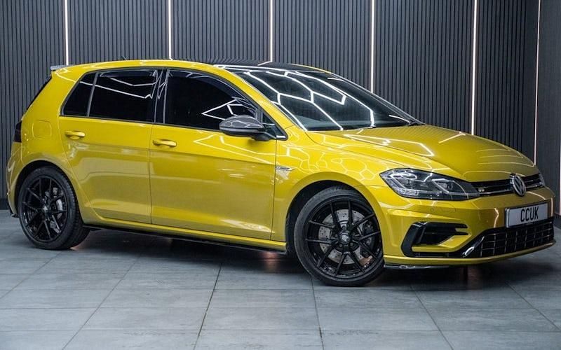 Yellow Used 2017 VW Golf VII R Hatchback | £17,952 (Fair price) - Image 1/4