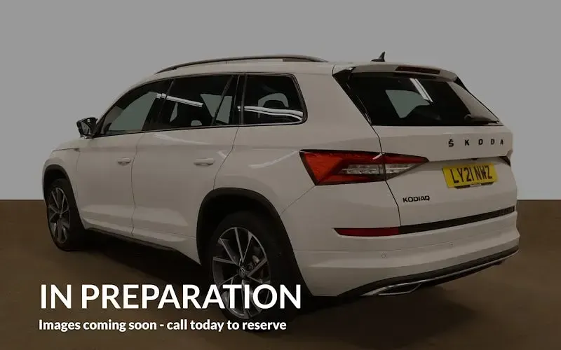 Used Skoda Kodiaq SportLine 150 HP (110 kW) 2021 White SUV