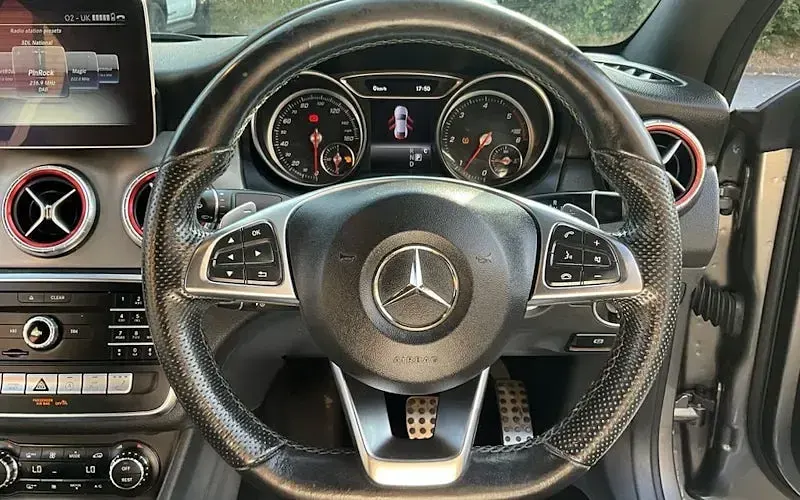 Used Mercedes CLA220 AMG line 170 HP (125 kW) 2018 Grey Coupe