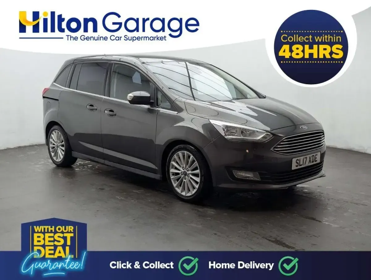 Used Ford Grand C-Max Titanium 120 HP (88 kW) 2017 Grey MPV