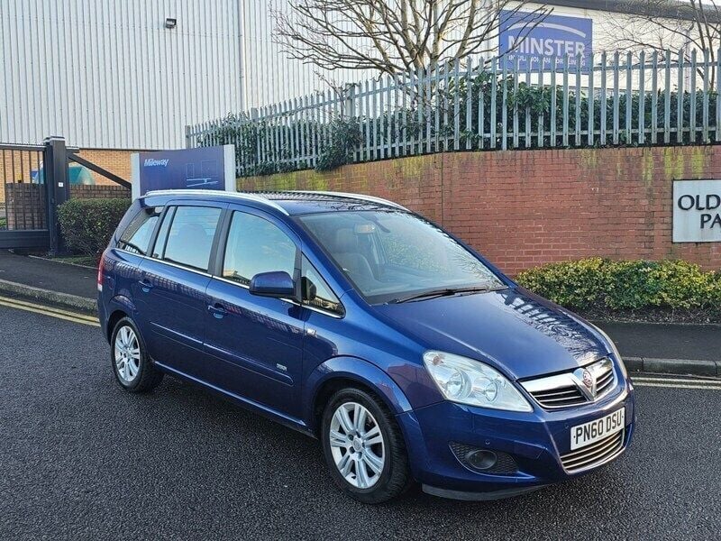 Used Vauxhall Zafira Design Edition 110 HP (80 kW) 2010 Blue MPV