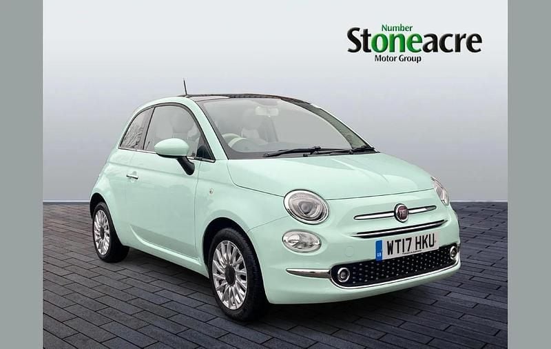 Used Fiat 500 Lounge 69 HP (50 kW) 2017 Green Hatchback