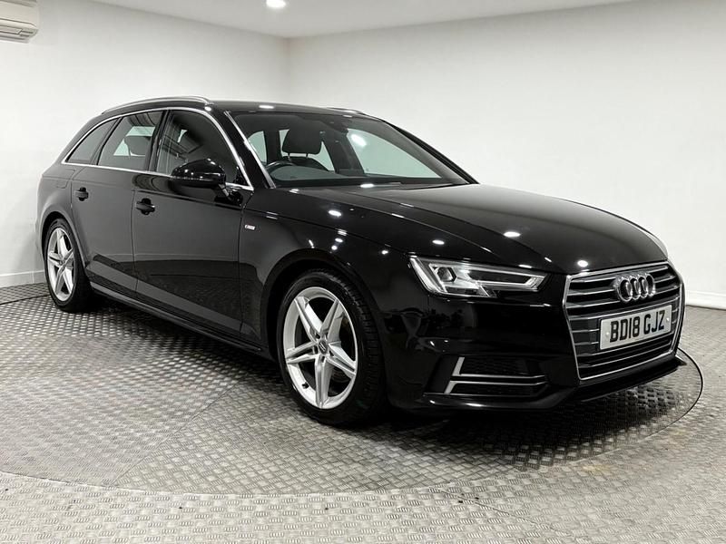 Black Used 2018 Audi A4 S-Line Estate | £11,495 (Fair price) - Image 1/4