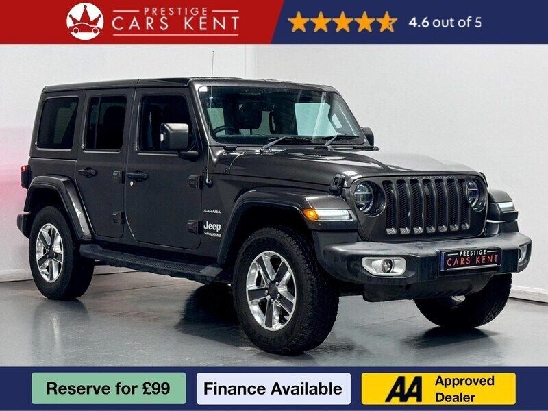 Grey Used 2019 Jeep Wrangler Sahara SUV | £35,588 (Fair price) - Image 1/4