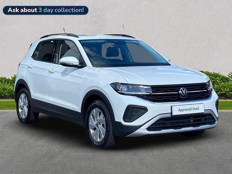 White New 2025 VW T-Cross Life SUV | £22,229 (Fair price) - Image 1/4