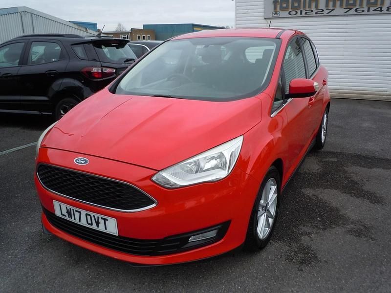 Used Ford C-MAX Zetec 125 HP (91 kW) 2017 Red MPV