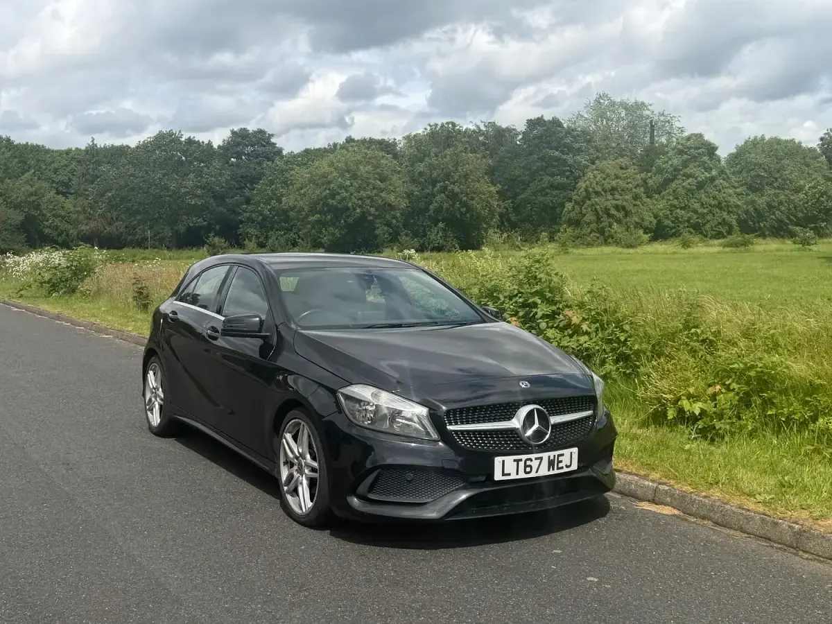 Used Mercedes A200 AMG line 2017 Black Hatchback