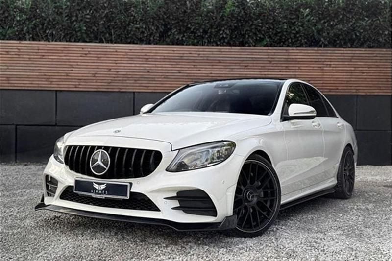 White Used 2019 Mercedes C300 AMG line Sedan | £20,490 (Fair price) - Image 1/4
