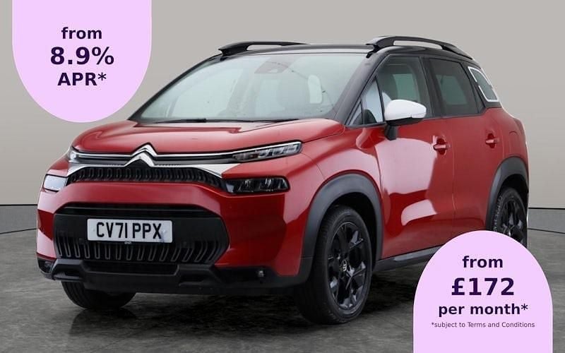 Red Used 2021 Citroën C3 Aircross PureTech SUV | £12,813 (Good price) - Image 1/2