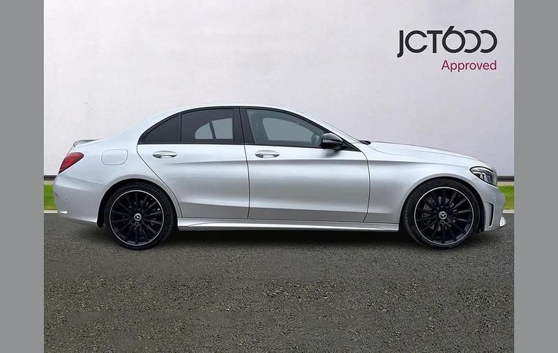 Used Mercedes C220 AMG line 191 HP (140 kW) 2021 Silver Sedan