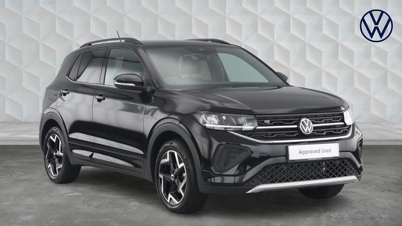 Black Used 2025 VW T-Cross R-line SUV | £26,800 (Expensive) - Image 1/4