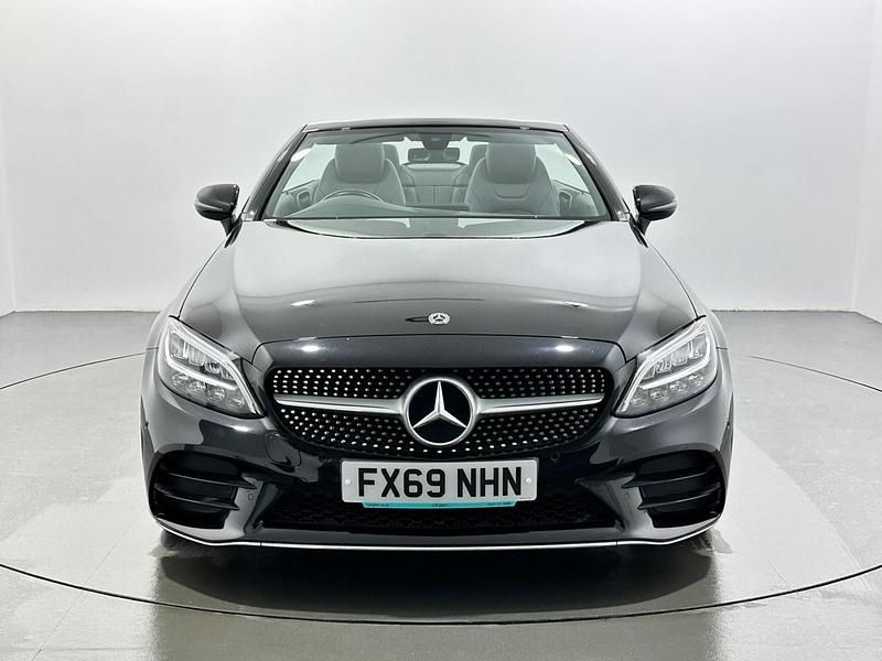 Used Mercedes C300 AMG line 258 HP (189 kW) 2019 Black Cabriolet