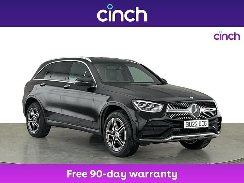 Black Used 2022 Mercedes GLC300e AMG line SUV | £29,949 (Good price) - Image 1/3