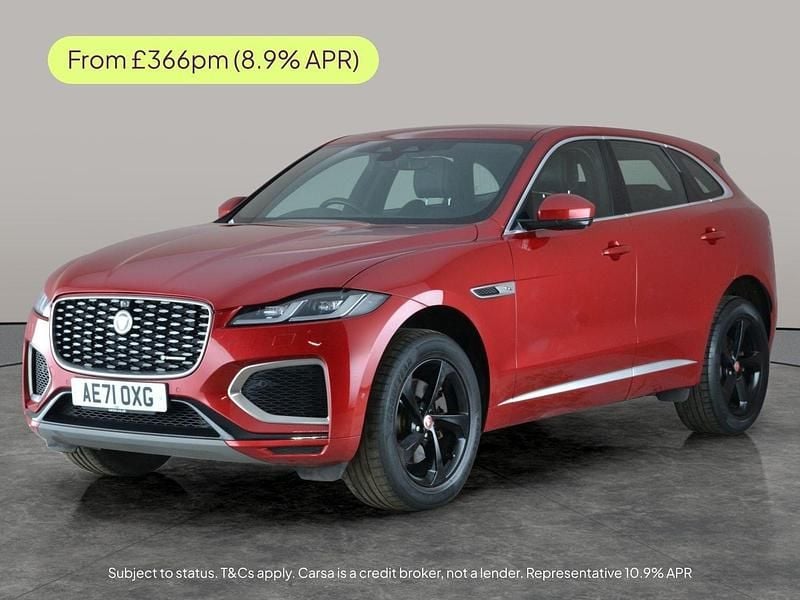 Begagnad Jaguar F-Pace R-Dynamic 204 HK (150 kW) 2021 Röd SUV