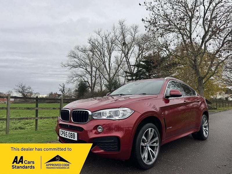 Red Used 2016 BMW X6 M Sport SUV | £16,495 (Good price) - Image 1/4