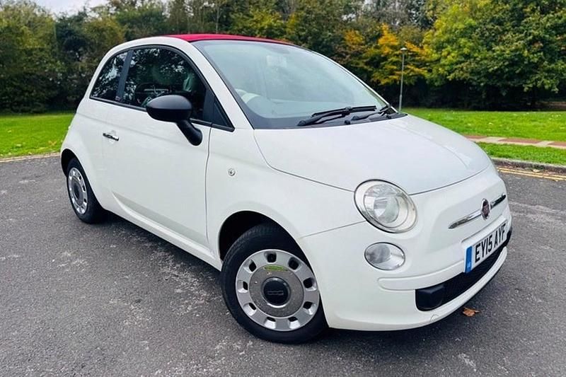 White Used 2015 Fiat 500C Pop Cabriolet | £5,000 (Fair price) - Image 1/1