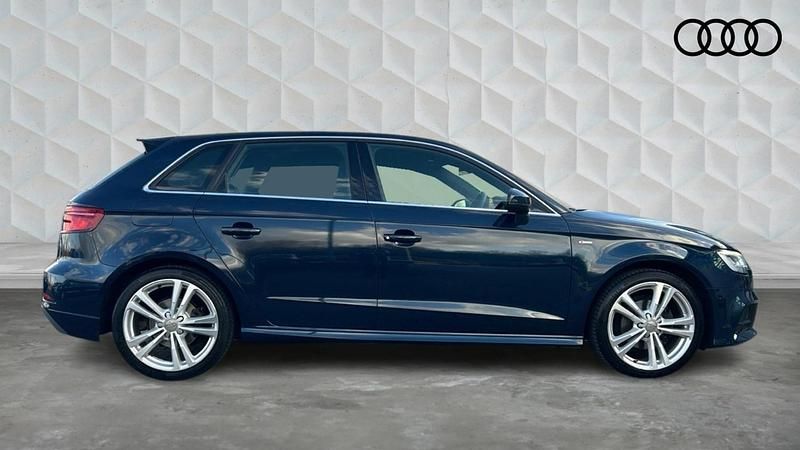 Used Audi A3 Sportback S-Line 2019 Cosmos blue Hatchback
