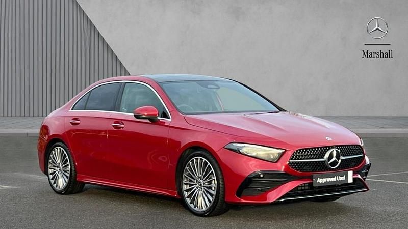 Red Used 2024 Mercedes A200 AMG Line Premium Plus Sedan | £26,480 (A bit pricey) - Image 1/4