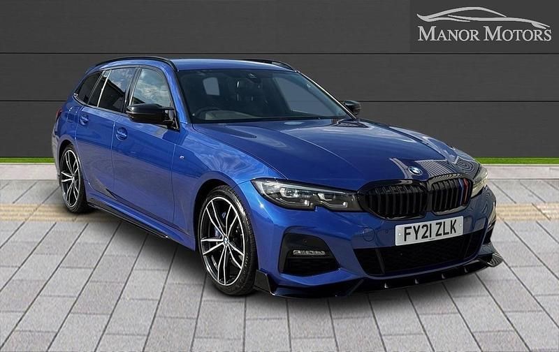 Blue Used 2021 BMW 330 M Sport Estate | £22,995 (A bit pricey) - Image 1/3