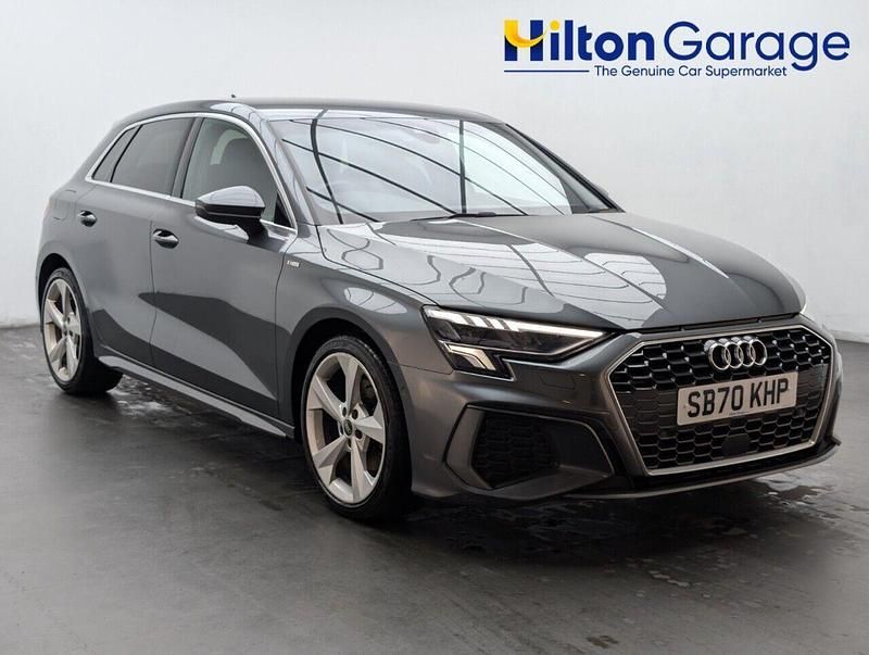 Grey Used 2021 Audi A3 Sportback S-Line Hatchback | £14,350 (Fair price) - Image 1/4