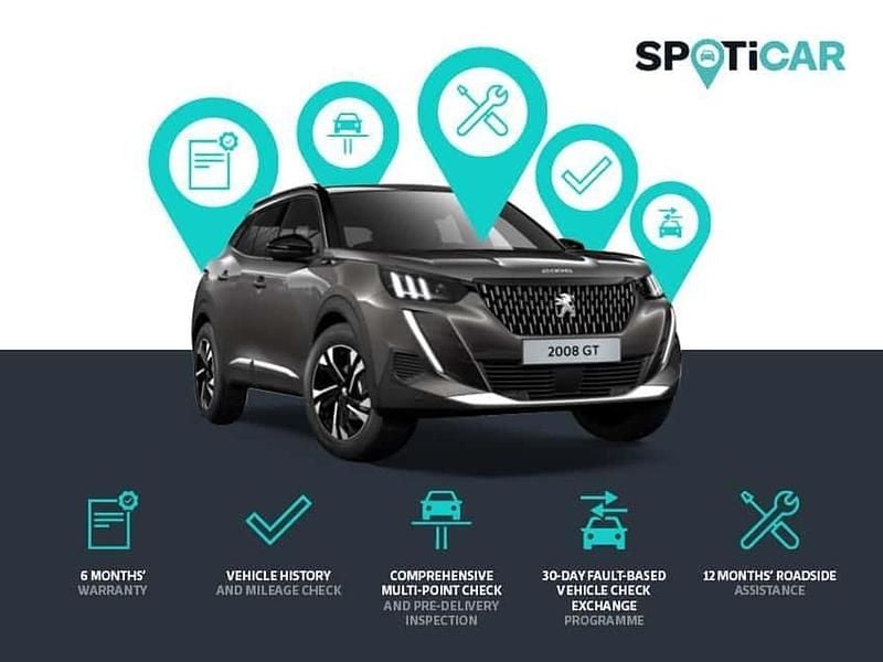 Grey Used 2023 Peugeot 2008 Allure+ SUV | £15,220 (Good price) - Image 1/3