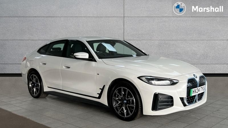 White Used 2024 BMW i4 M Sport Sedan | £37,592 (Super price) - Image 1/4