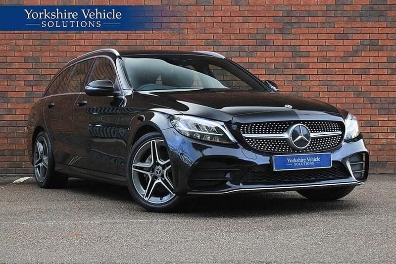 Black Used 2018 Mercedes C200 AMG line Estate | £13,489 (Good price) - Image 1/1