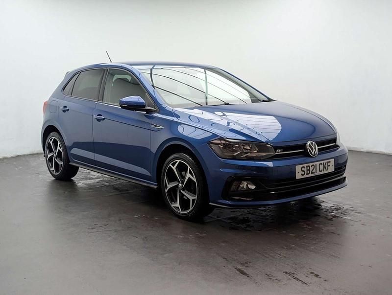 Used VW Polo R-line 95 HP (69 kW) 2021 Blue Hatchback