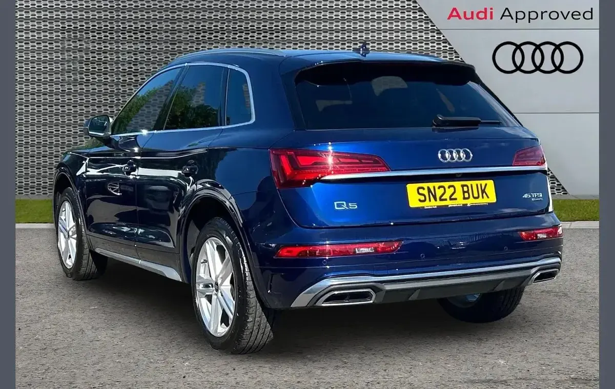 Used Audi Q5 S-Line 261 HP (191 kW) 2022 Blue SUV